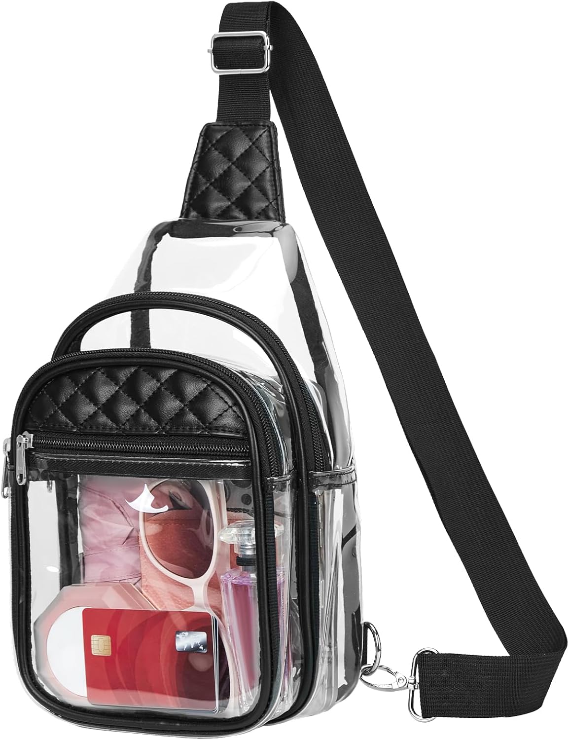 Vorspack Clear Stadium Bag - Stylish Crossbody Bag for Concerts & Sports Events | Transparent Design