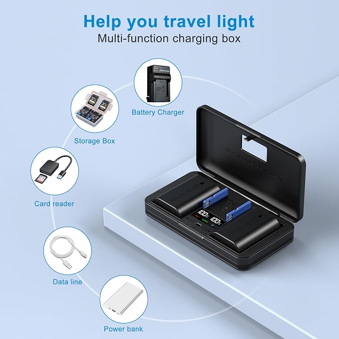 EN-EL14 Camera Battery Multifunctional Charger Set Compatible