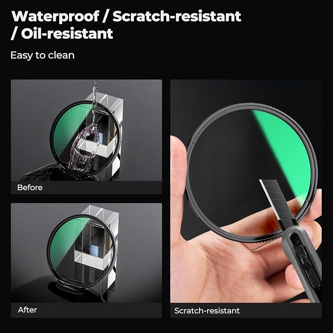 K&F CONCEPT 58mm Circular Polarizer Lens Filter