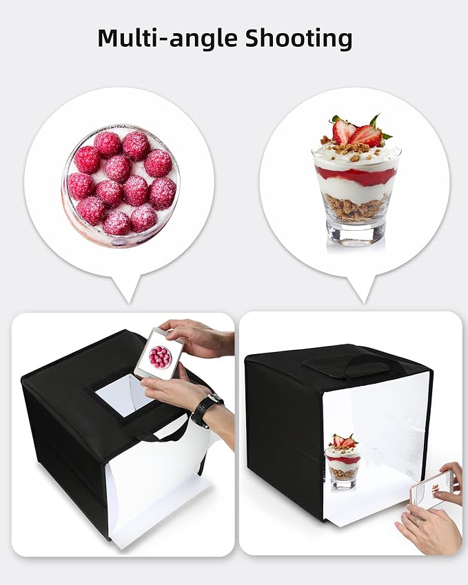Glendan Mini Photo Studio Light Box, Portable Foldable Light Box Photography