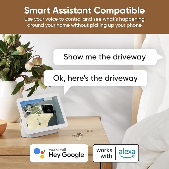 Cam V3 Smart Home Security Camera, Indoor/Outdoor Use, IP65-Rated 1080p Plug-in