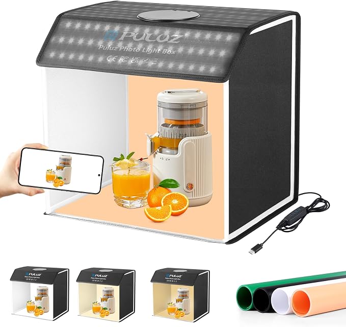 Light Box Photography, PULUZ 16"x12" Portable Photo Box