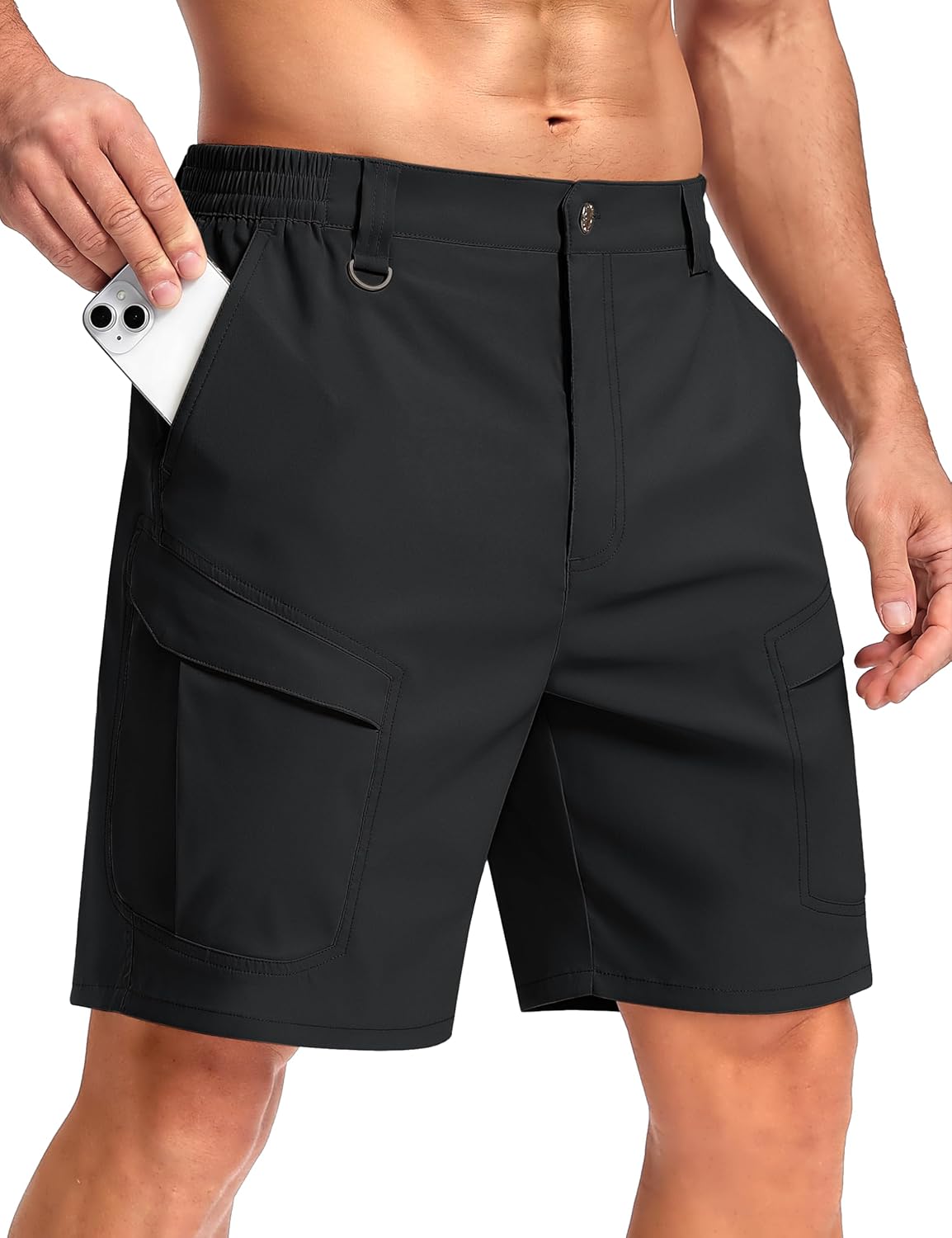 TACVASEN Men's Cargo Hiking Shorts - Quick Dry Tactical Work Shorts with 6 Pockets | Summer Casual Wear