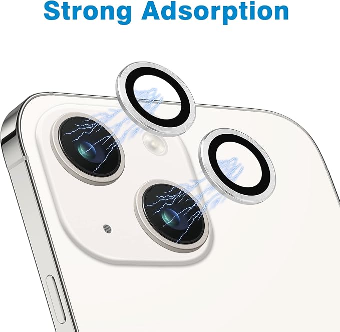 Compatible with iPhone 15 and 15 Plus Camera Lens Protector, Anti-Scratch Lens