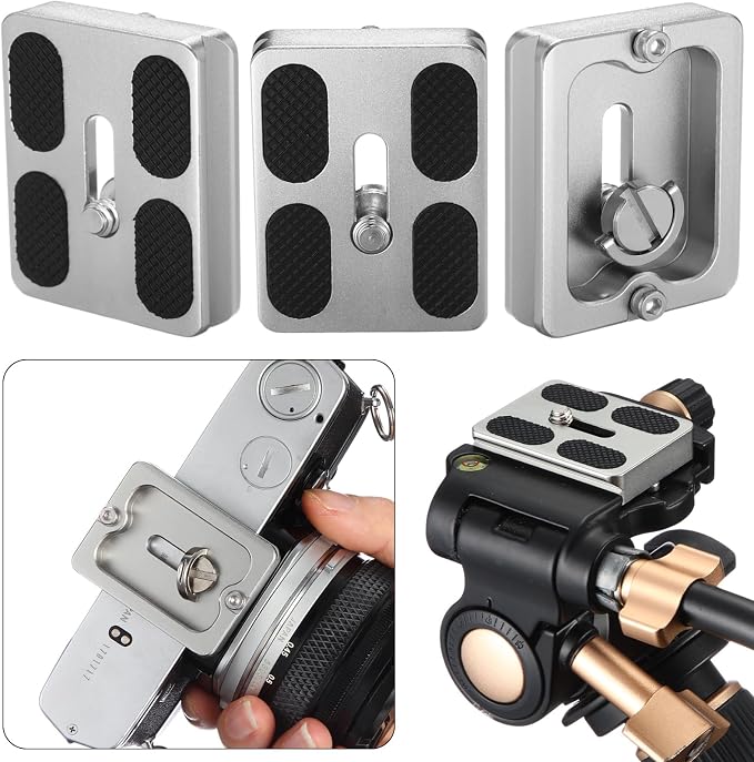 Frienda 2 Pieces Metal Quick Release Plate