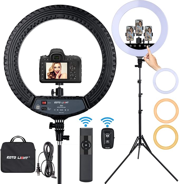 Upgraded 18 inch LED Ring Light
