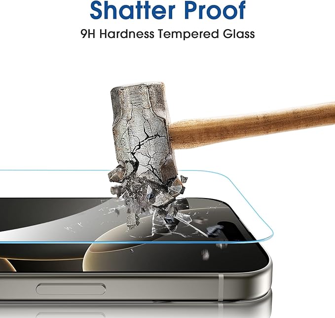amFilm Auto-Alignment OneTouch for iPhone 16 Pro Screen Protector + Camera Lens