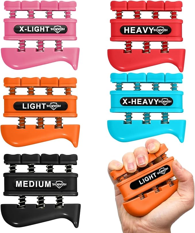 Grip Strength Trainer, Finger Strength Trainer for Grip Strength Training for Fingers, Wrists, and Hands for Home, Office, Gym, Climbing, Athletes, Musicians, and Therapy