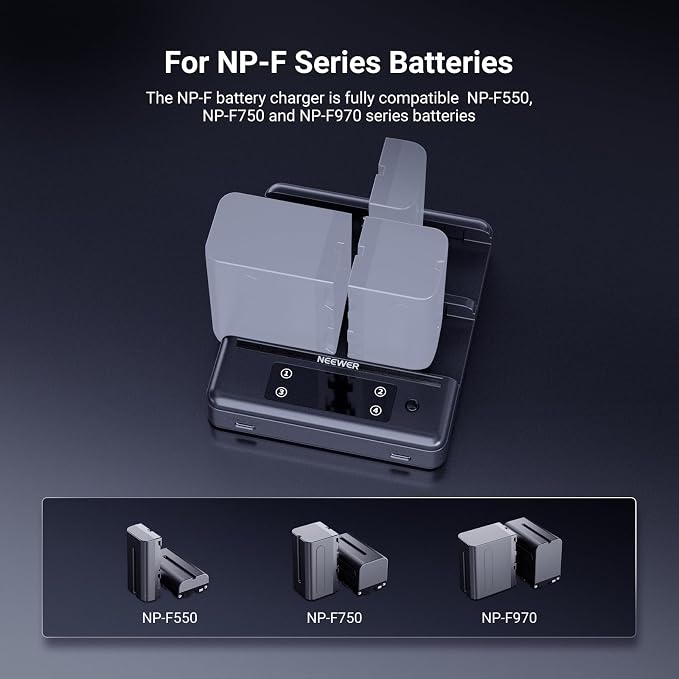NEEWER NP-F970 4 Channel Charger