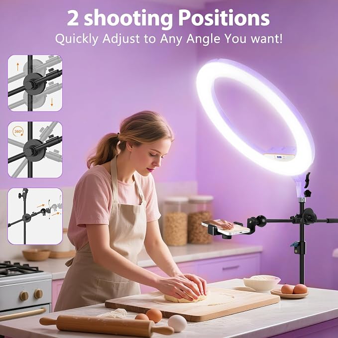 Ring Light 22inch Kit: Ring Light Tripod