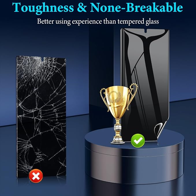 LYWHL for Samsung Galaxy S24 Ultra Privacy Screen Protector, Fingerprint Unlock
