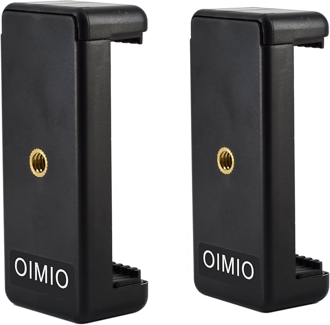 Universal Cell Phone Tripod Mount Adapter, OIMIO Phone Holder Clip Connector