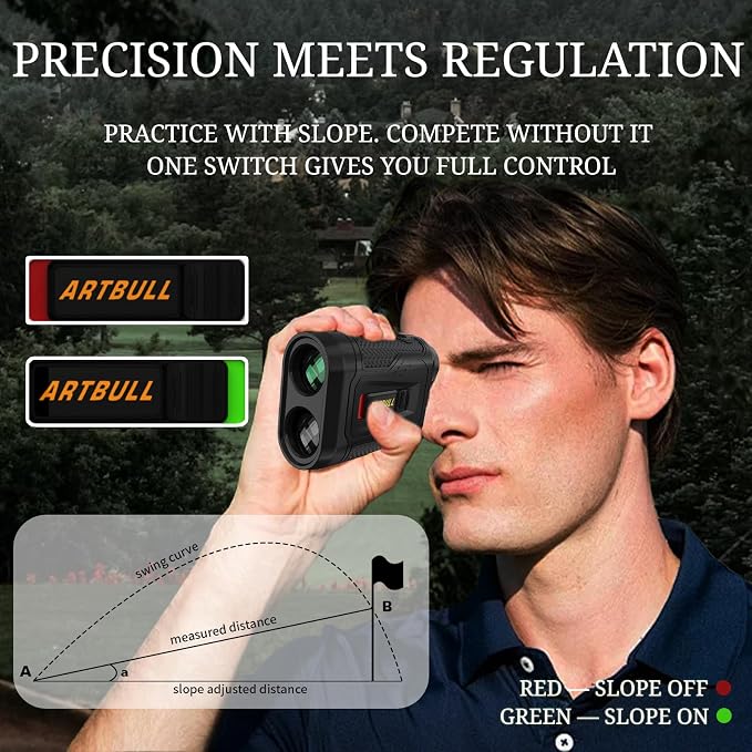 7 in 1 Golf Laser Rangefinder 6X Magnification