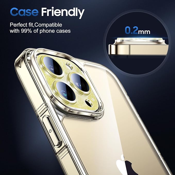 UniqueMe 3 Packs Compatible for iPhone 13 Pro Max/iPhone 13 Pro Camera Lens