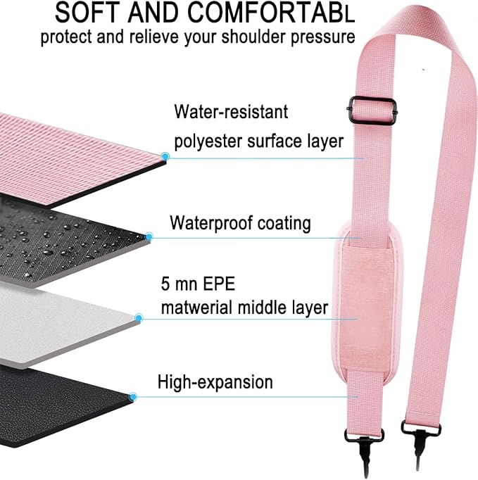 Shoulder Strap, Durable 55" Universal Replacement Laptop Shoulder Strap