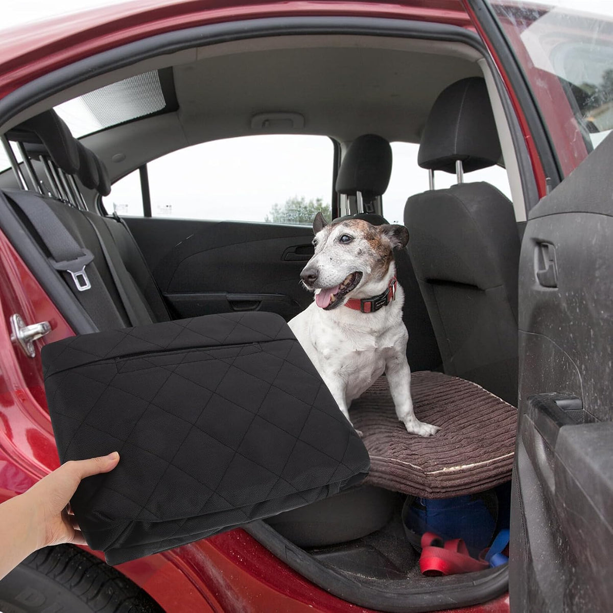 Dog Seat Cover for Car Backseat Waterproof Pet Mat with Non-Slip Back Seat Protector for Trucks and Suvs Sturdy for Dogs and Cats Travel