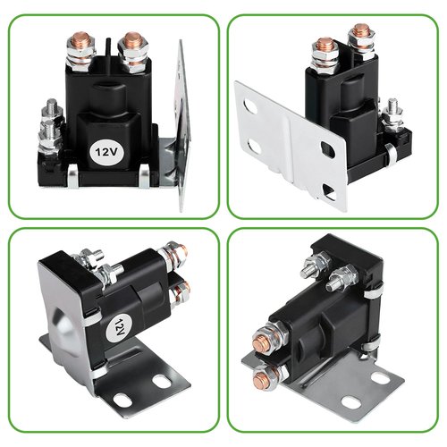 10L0L Golf Cart 12V 4 Terminal Solenoid for EZGO TXT Marathon Gas 2/4 Cycle 1979-1994 Golf Cart, OEM 16542-G1, 16542G1, 1133