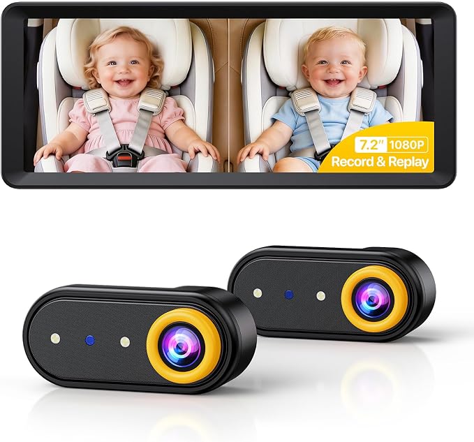 Luckview BM5 MAX Dual Baby Car Camera, 1080P HD