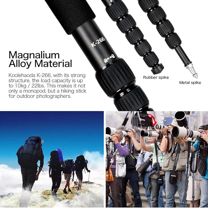 Koolehaoda 69" Aluminum Camera Monopod