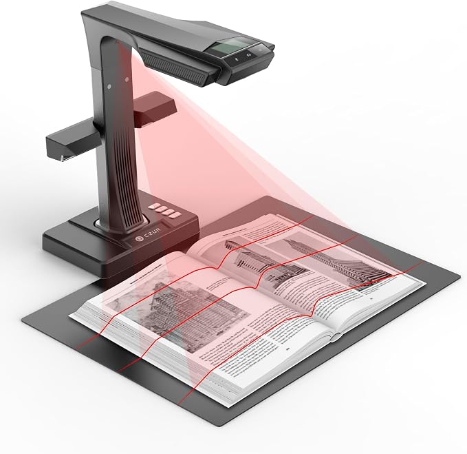 CZUR ET24 Pro Professional Book Scanner, 24MP Document Camera, 3rd Gen