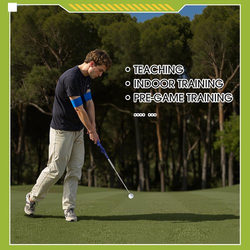 JolliLudo 4 Pack Golf Swing Trainer with Correcting Arm Band, Strength and Tempo Practice, 2026 Christmas Golf Gifts Accessories for Men Women Practice and Warm up