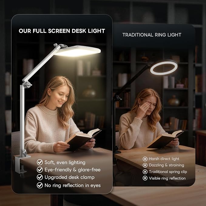 NiceVeedi 14" Soft Key Light, Dimmable Desk Ring Light