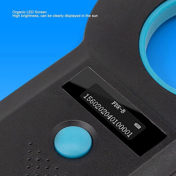 Zunate Pet Microchip Scanner, Portable Handheld Animal Chip Reader with Bluetooth and USB C for 134.2KHz 125KHz EMID FDXB, 128 Data Storage Capacity