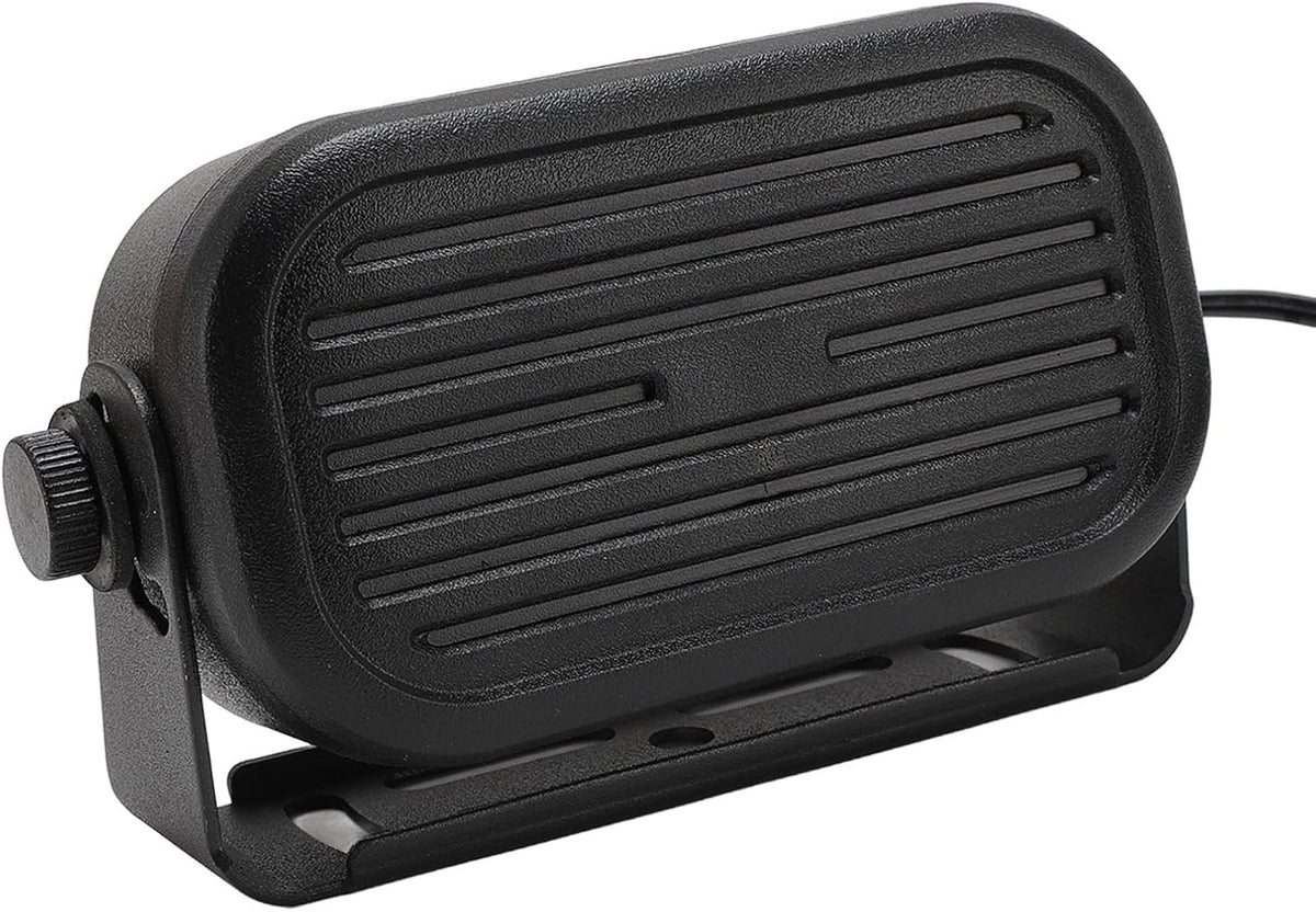 3.5mm Car External Speaker for CB Radio Ham Radio, Mini External Speaker with 14.76ft Cable, Loud Clear Sound for Mobile Transceiver Scanner, 5W 7W Compact Speaker