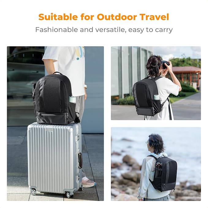 K&F CONCEPT Camera Backpacks for Photographers Travel Bag for Tripod Camera
