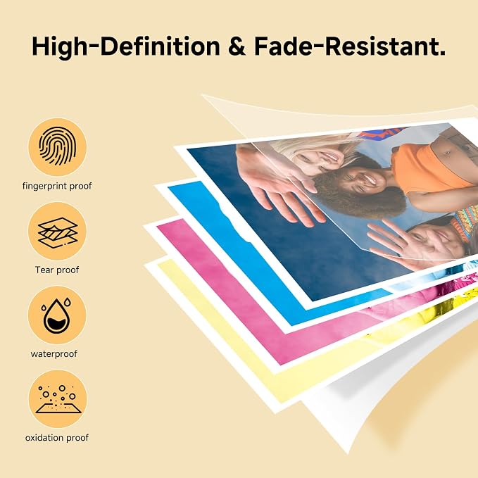HPRT Z5S Instant Camera & Photo Printer 2-in-1, 3 Pass Dye Sublimation