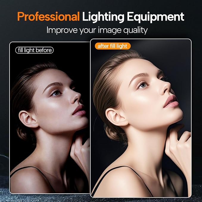EMART 10" Ring Light with 55" Extendable Tripod Stands and Phone Holder