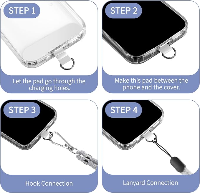 CACOE Phone Lanyard 2 Pcs-1 Pcs Adjustable Neck Strap, Universal Crossbody