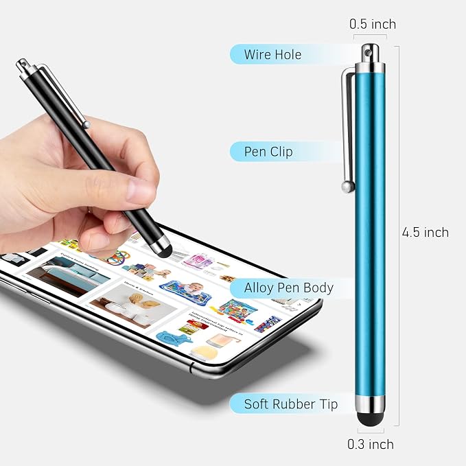 Stylus Pens for Touch Screens, Abiarst High Precision Universal Stylus for iPad
