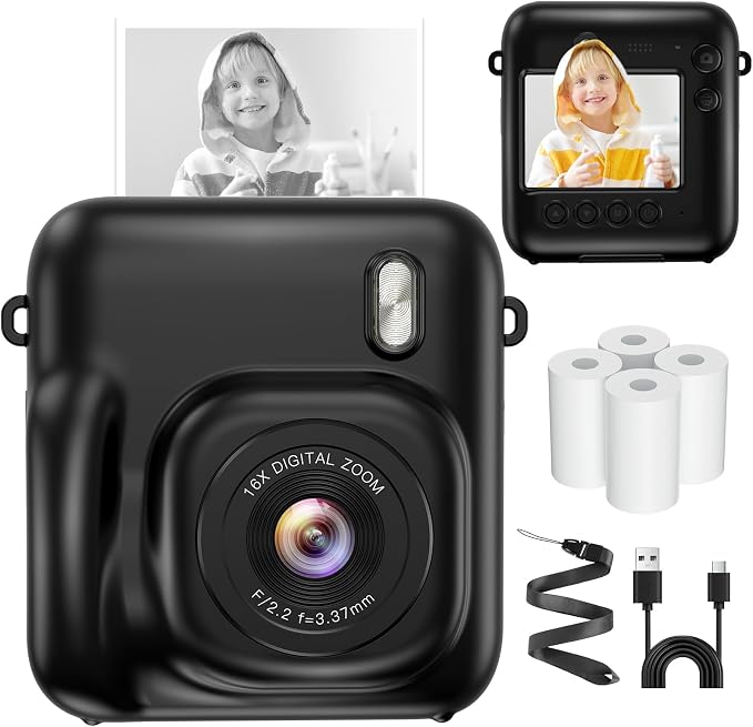 Instant Camera, 1080P Kids Camera