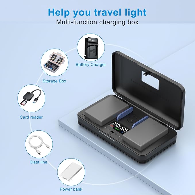 EN-EL9 Camera Battery Multifunctional Charger Set Compatible