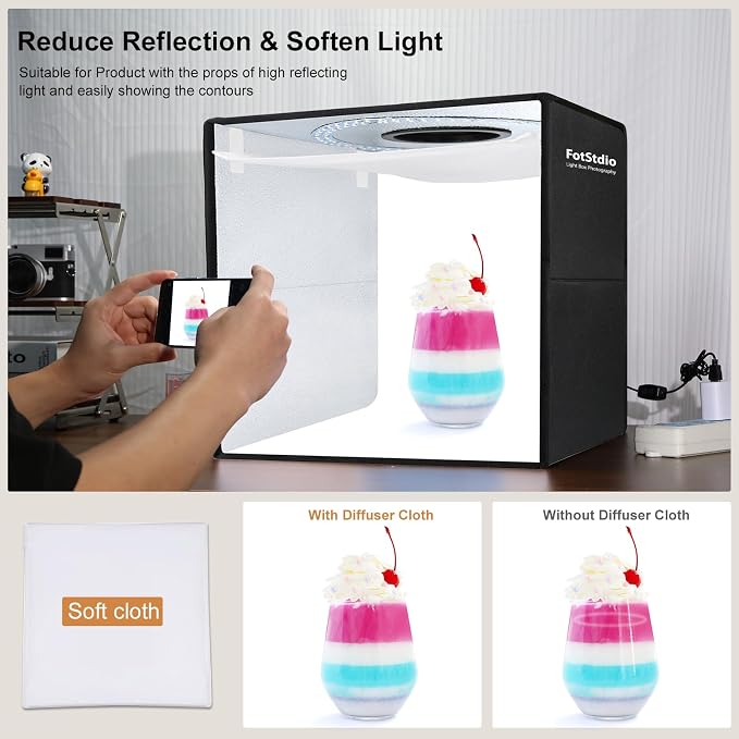 Light Box Photography, 16x16 inch Large Photo Light Box