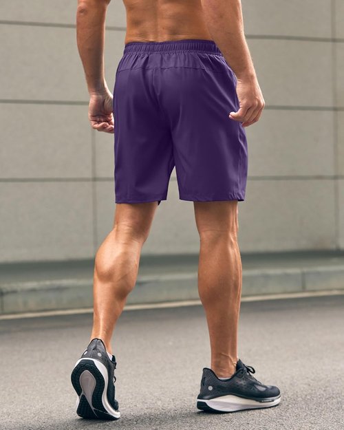 G Gradual Men's Athletic Running Shorts - Quick Dry with Zipper Pockets | 7"/5"/9" Sizes for Gym & Outdoor Activities