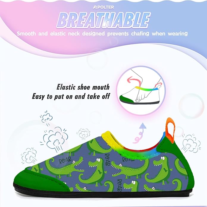 Baby Boys and Girls Swim Water Shoes Barefoot Aqua Socks Non-Slip for Beach Pool Toddler Kids
