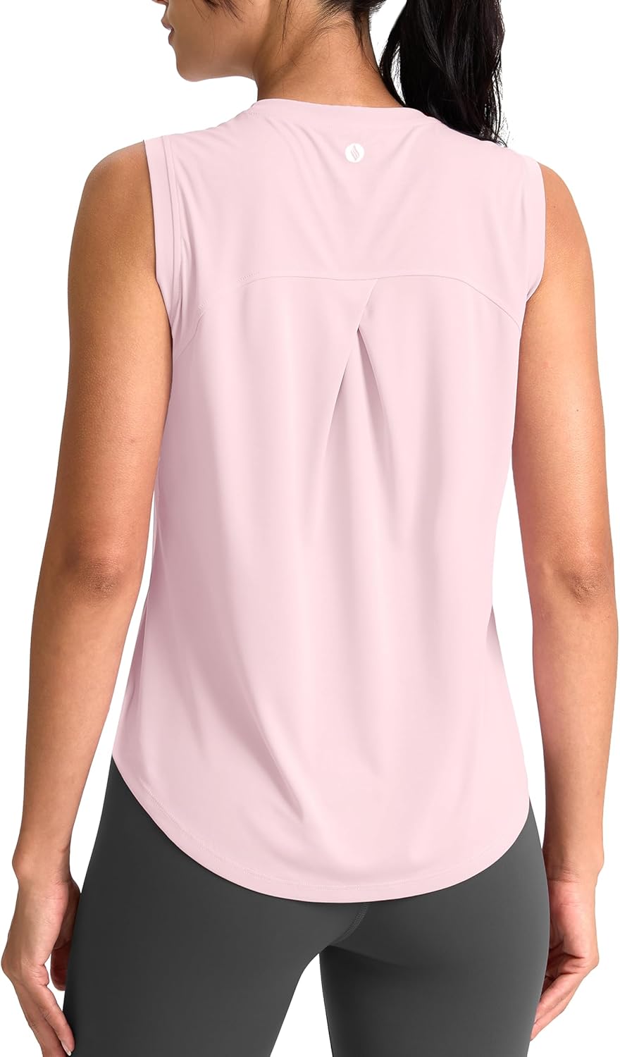 SANTINY Women's Athletic Tank Tops - Breathable Lightweight Sleeveless Yoga & Tennis Shirts