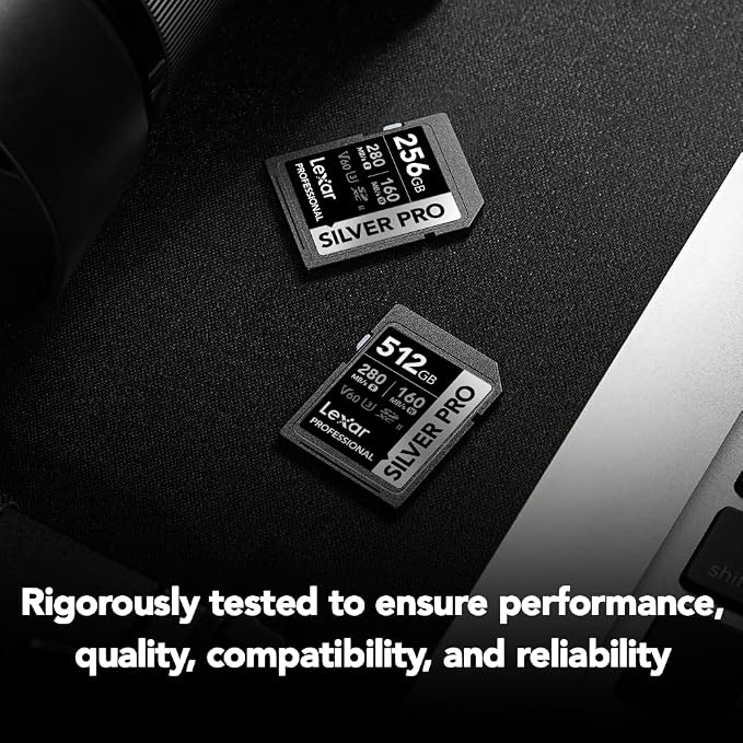 Lexar 1TB Professional Silver PRO SD Card, Full HD,