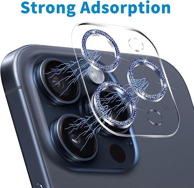 Dengduoduo 3 Pack Tempered Glass Camera Lens Protector