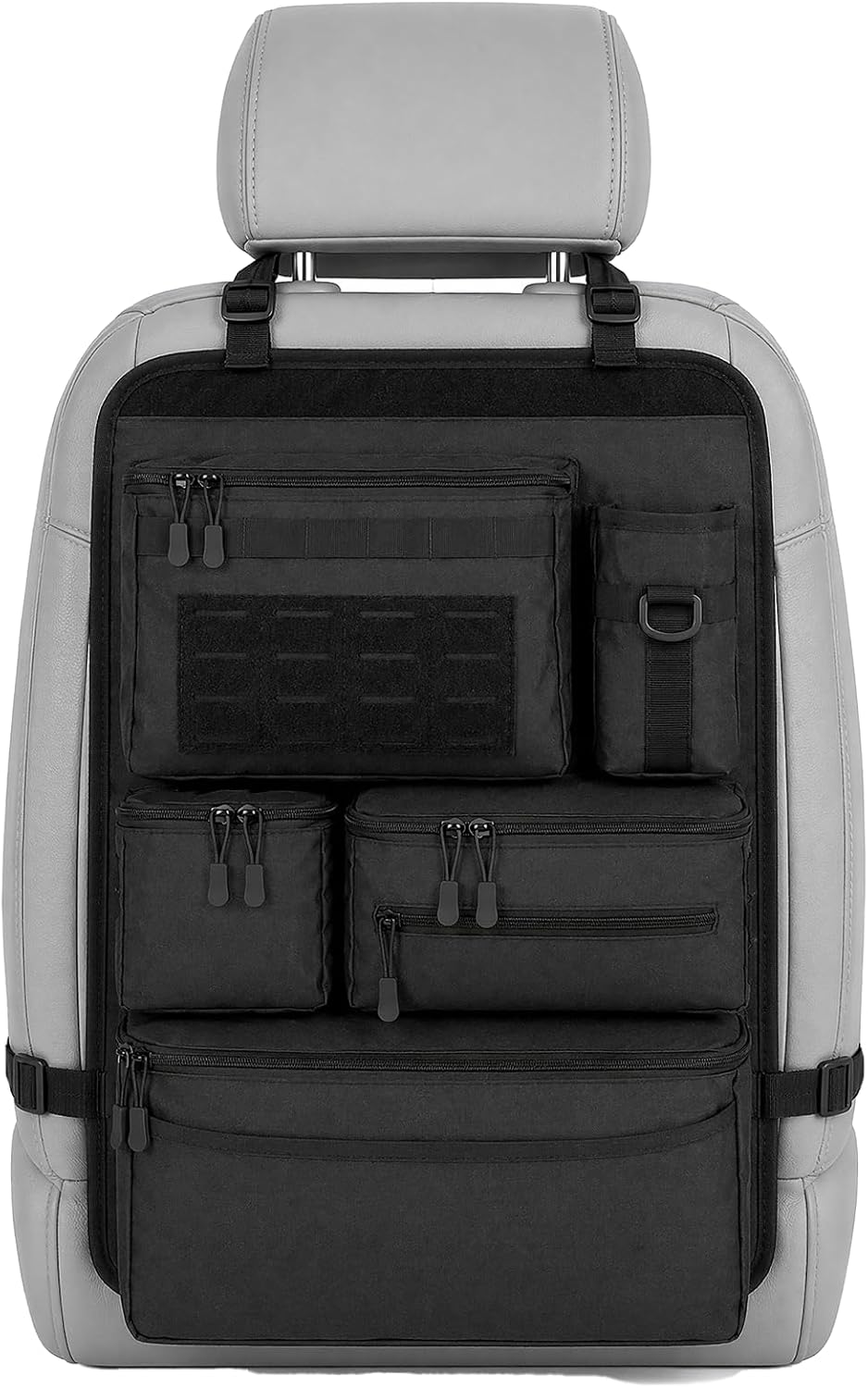 Tactical Car Seat Back Organizer, Heavy Duty Molle Truck Storage