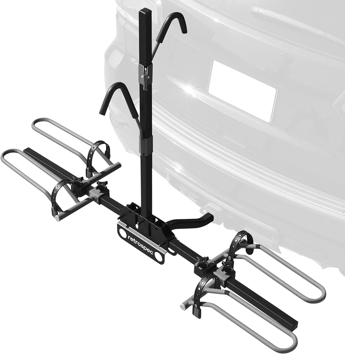 Retrospec Lenox Bike Rack - 2-Bicycle Carrier with 2-Inch Receiver for Class II or III Hitches