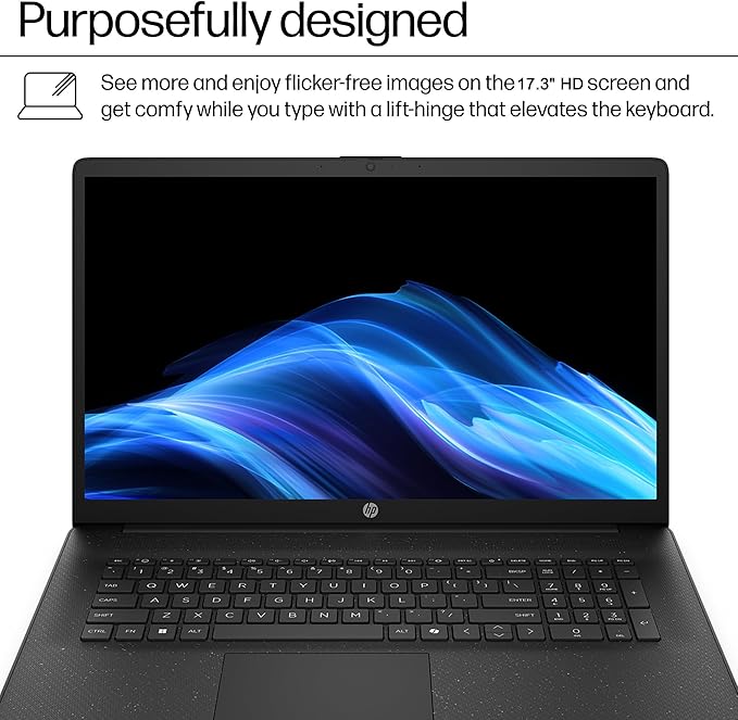 HP Laptop Computer, Intel Ultra 5 225U (2026 Edition), Large 17.3" Display | 16GB DDR5 RAM, 512GB SSD, Long Battery Life, Ideal for Data Processing, Streaming, Photo & Video Editing, Windows 11 Home