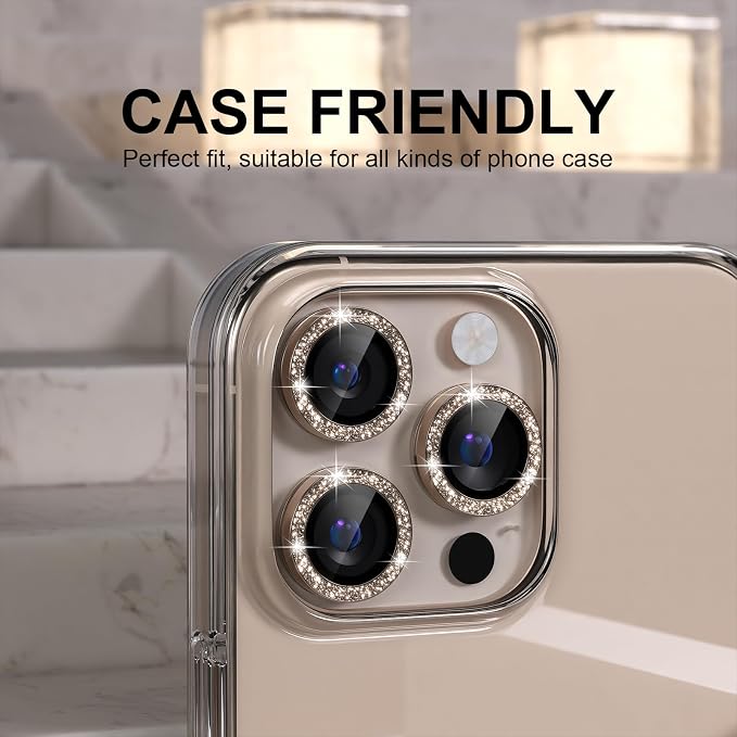 Choiche Compatible for iPhone 16 Pro/iPhone 16 Pro Max Camera Lens Protector
