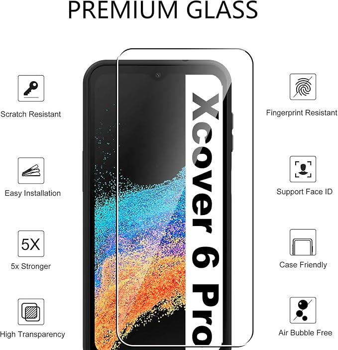 for Samsung Galaxy Xcover 6 Pro Screen Protector Tempered Glass flim+Galaxy