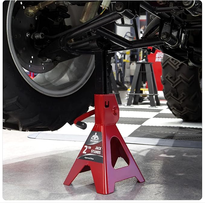 Jack Boss Jack Stands Low Profile 2 Ton(4000 LBs) Lifting Car Stand, Fit Use for Cars Automotive Small Vehicles, 2 Pack