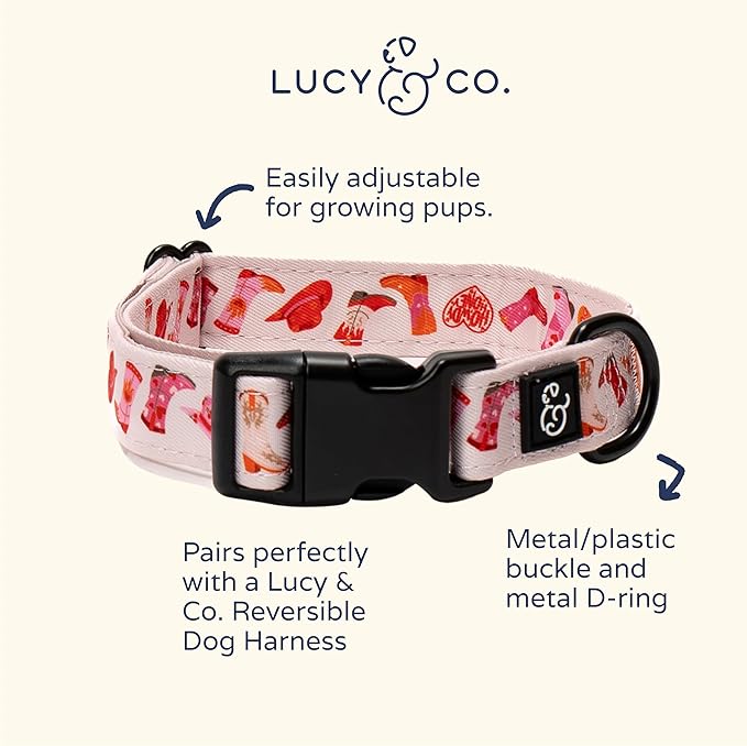 Lucy & Co Reversible Dog Harness | Soft and Padded for Comfort with Ability to Easily Switch Between Two Designer Harness Prints | Adjustable Walking Harness for Large Medium Small Dogs