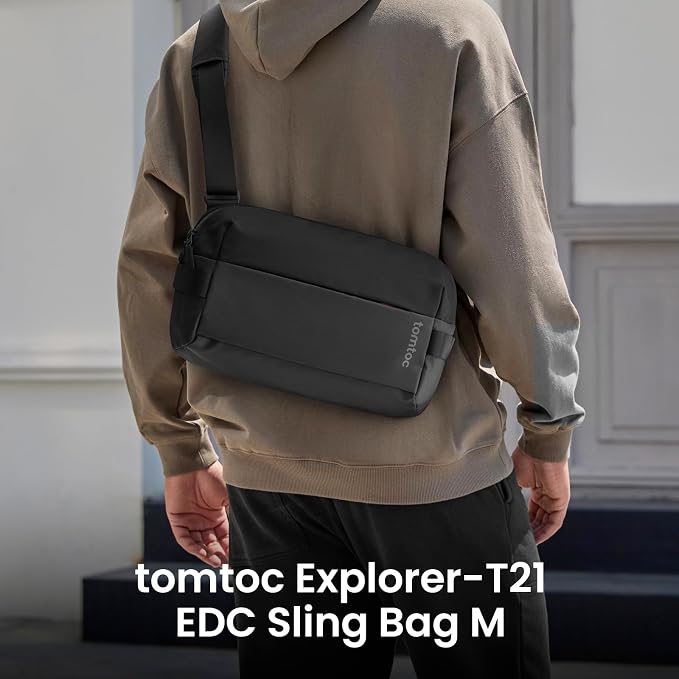 tomtoc Compact EDC Sling Bag 3L-10L, Minimalist Crossbody Bag Chest Shoulder