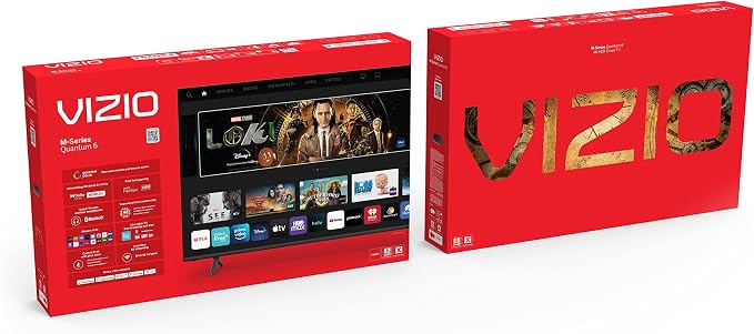 VIZIO 43-inch MQ6 Series 4K QLED HDR Smart TV w/Dolby Vision, WiFi 6E, Bluetooth Headphone Capable, AMD FreeSync & Alexa Compatibility, M43Q6M-K04, 2023 Model
